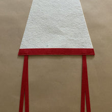 Load image into Gallery viewer, Cream & Red Blank Pennant Flag