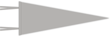 Load image into Gallery viewer, Heather Grey Blank Pennant Flag