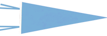 Load image into Gallery viewer, Carolina Blue / White Blank Pennant Flag