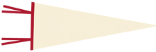 Load image into Gallery viewer, Cream & Red Blank Pennant Flag