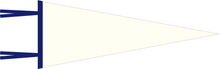 Load image into Gallery viewer, Cream & Navy Pennant