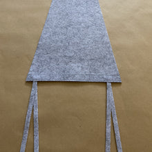 Load image into Gallery viewer, Heather grey blank pennant