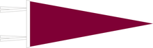 Load image into Gallery viewer, Maroon / White Blank Pennant Flag