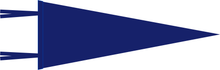 Load image into Gallery viewer, Navy Blue Blank Pennant Flag