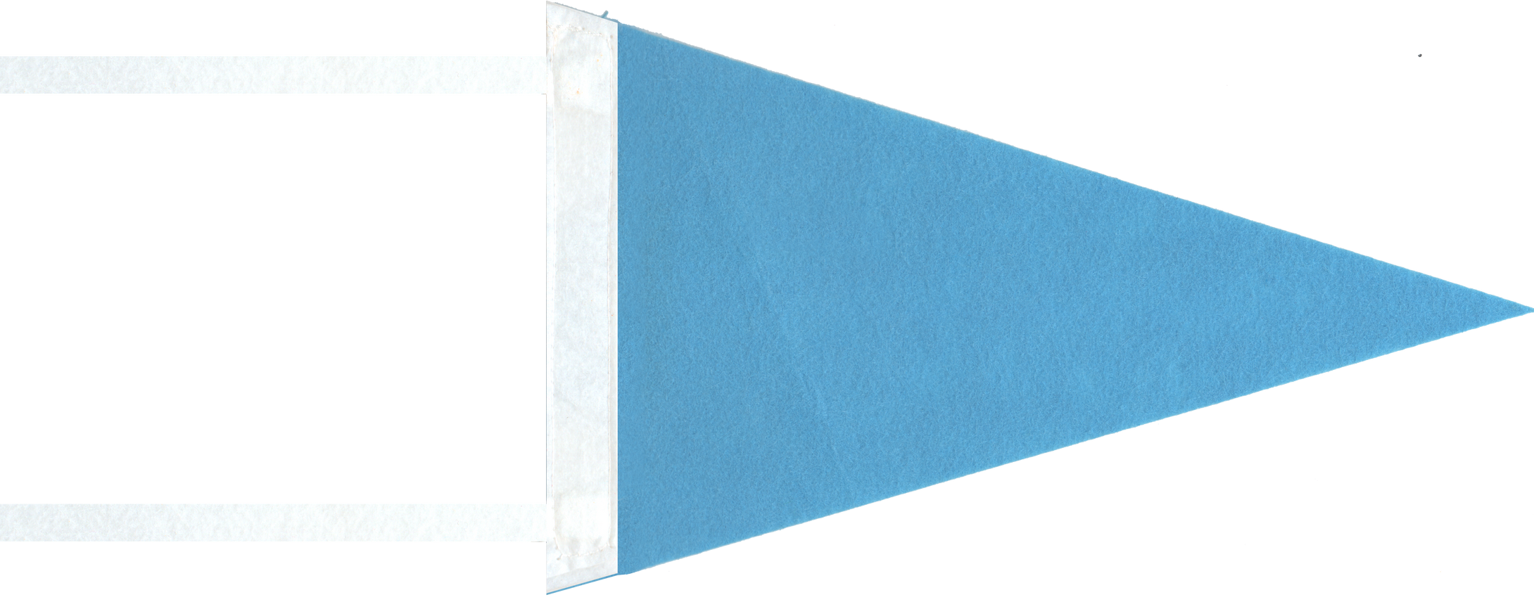 Carolina Blue / White Blank Pennant Flag - Mini 6x10