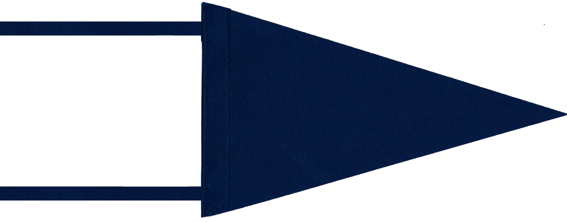 Navy Blank Pennant Flag - Mini 6x10