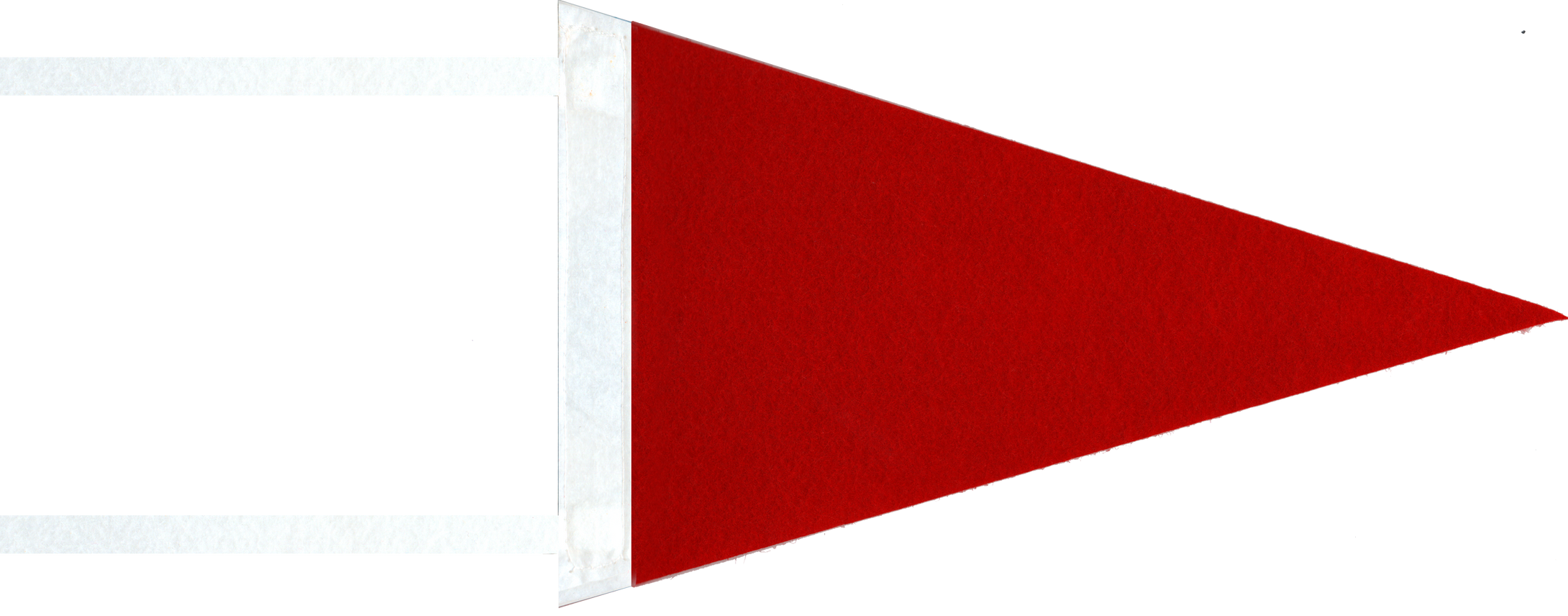 Mini Red and White Blank Pennant Flag - Mini 6x10