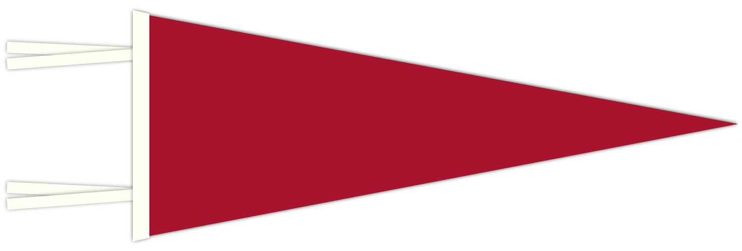 Red Blank Pennant Flag