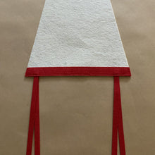 Load image into Gallery viewer, Cream &amp; Red Blank Pennant Flag
