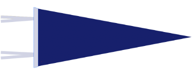 Navy Blue Grey Blank Pennant Flag