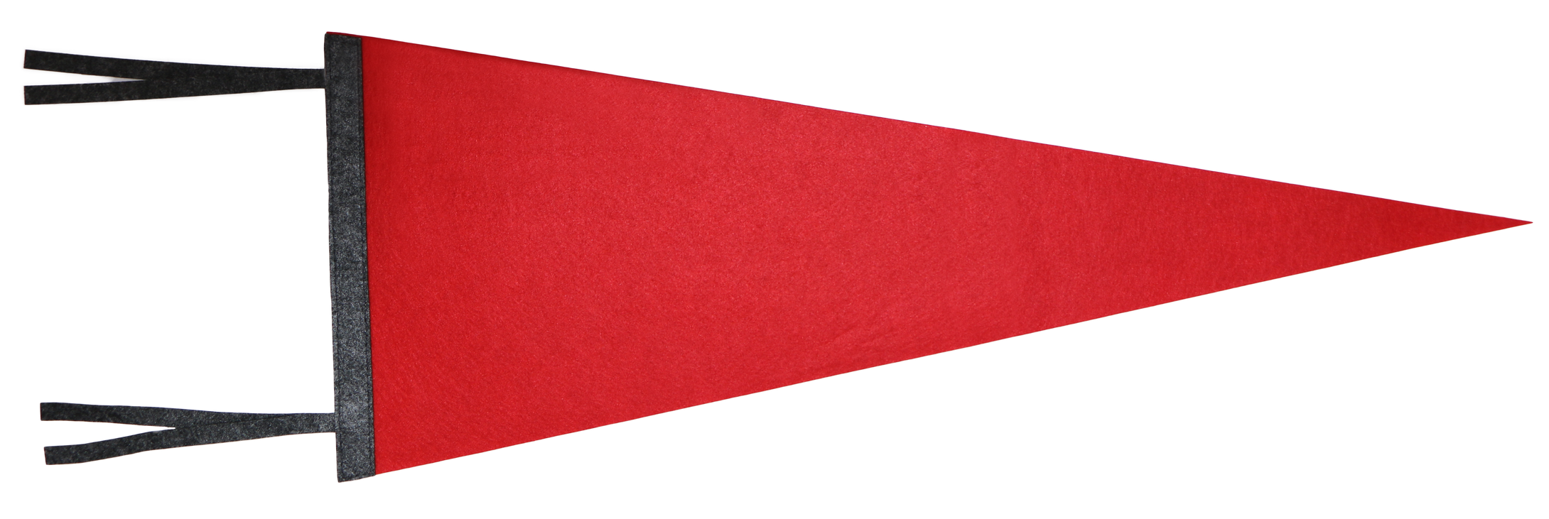 Red / Heather Black Blank Pennant Flag